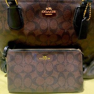 Coach diaper bag with matching wallet